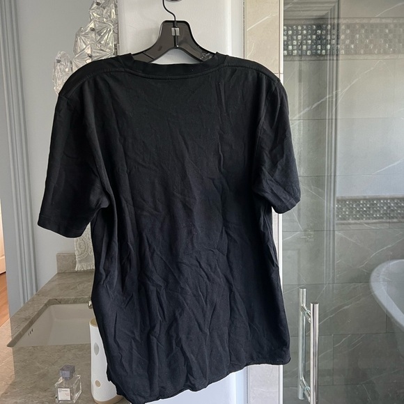 Saint Laurent Cotton Logo Tee: Black - Picture 9 of 13